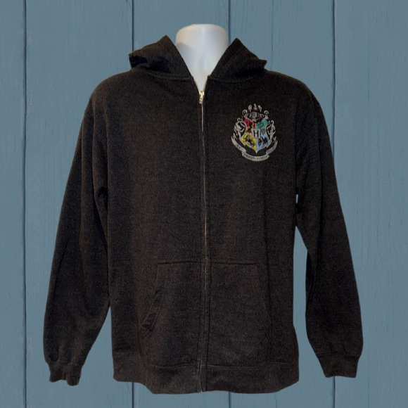Harry Potter Hogwarts Crest Zip Hoodie Kids XL | Wizarding World Licensed - Picture 1 of 11